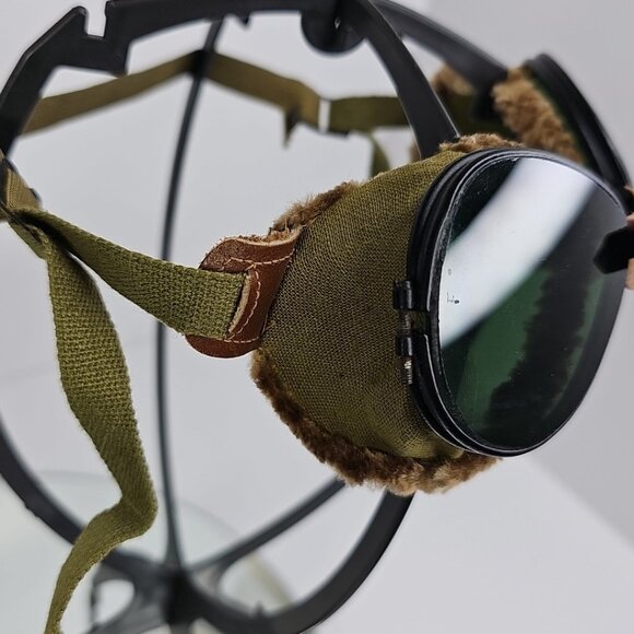 WWII 1942 US Original Foster Grant Snow Or Aviator GOGGLES Rare Amazing Set - Picture 4 of 15